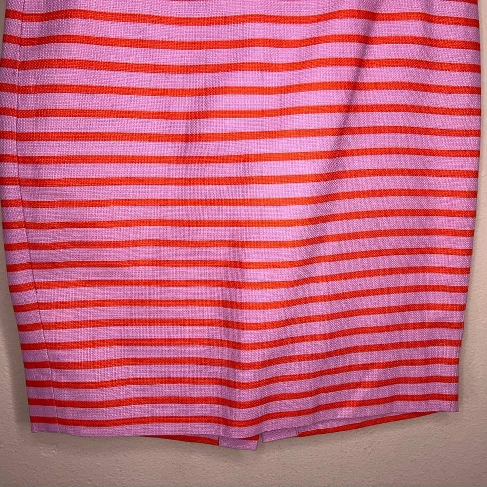 Size Petite 2 K Crew Pink Striped Cotton Pencil Skirt Barbiecore Preppy